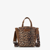 Wrangler Western Braided Handle Leopard Tote Bag