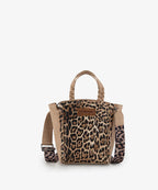 Wrangler Western Braided Handle Leopard Tote Bag