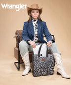 Wrangler Western All-over Leopard Print Tote Bag