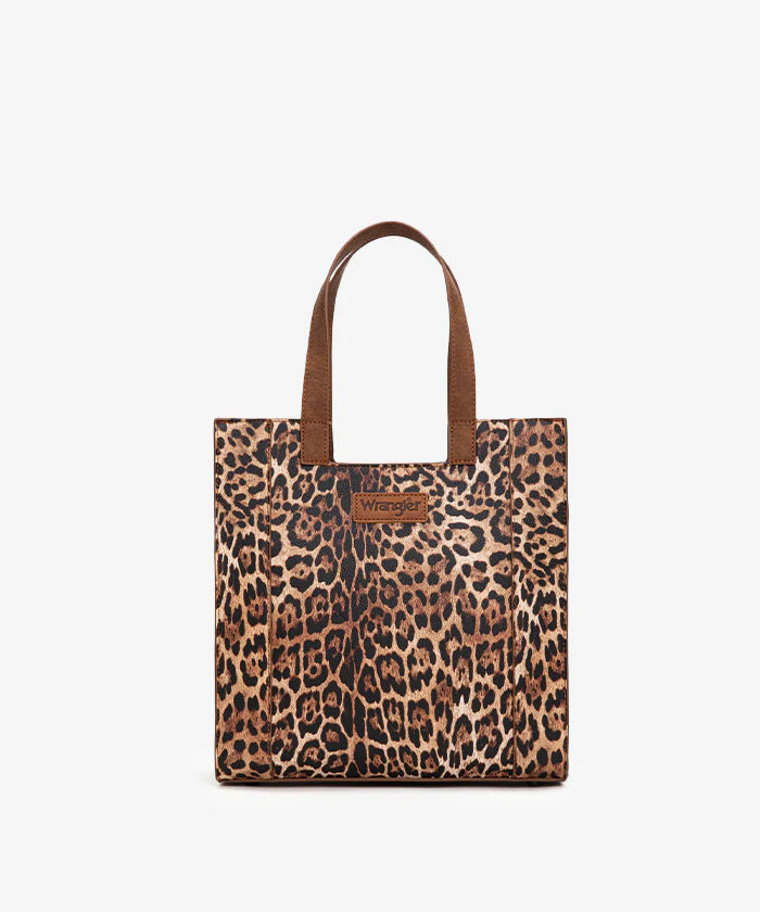 Wrangler Western All-over Leopard Print Tote Bag