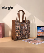 Wrangler Western All-over Leopard Print Tote Bag