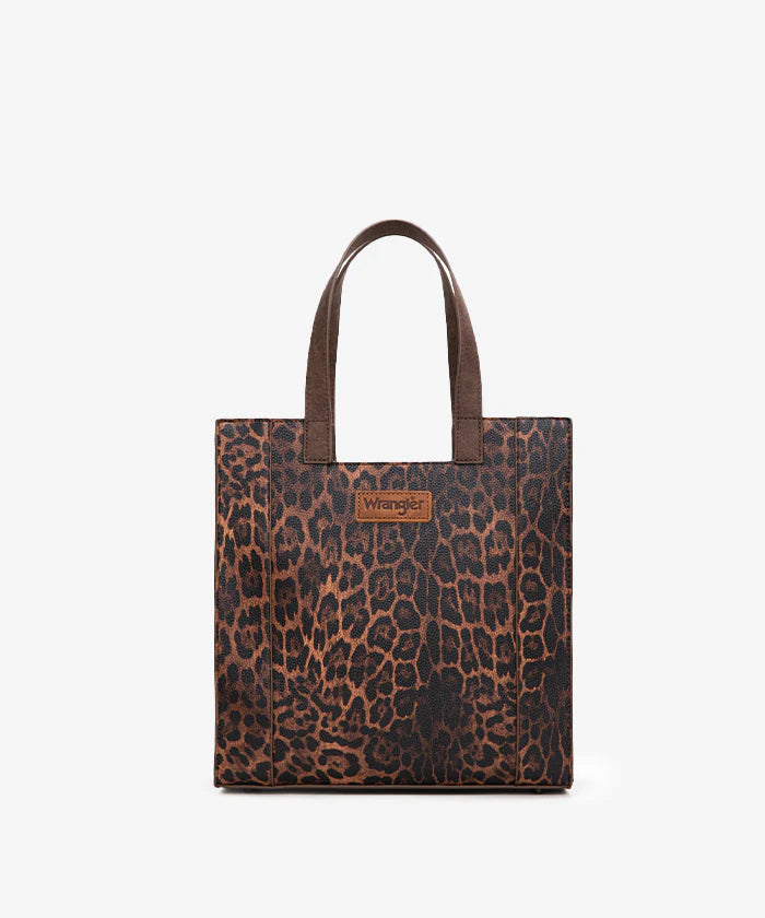 Wrangler Western All-over Leopard Print Tote Bag
