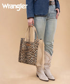 Wrangler Western All-over Leopard Print Tote Bag