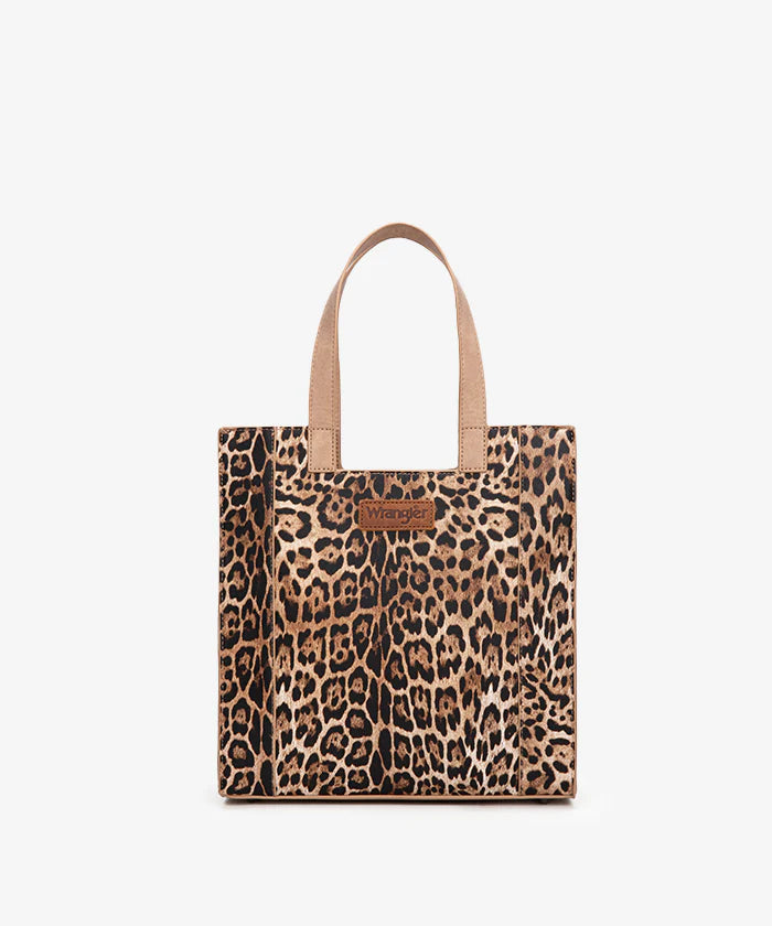 Wrangler Western All-over Leopard Print Tote Bag
