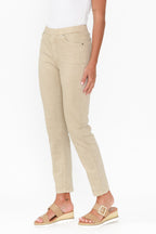 Zadie Beige Stretch Jeans
