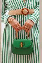 Bolsa de selim com alça de bambu Riva