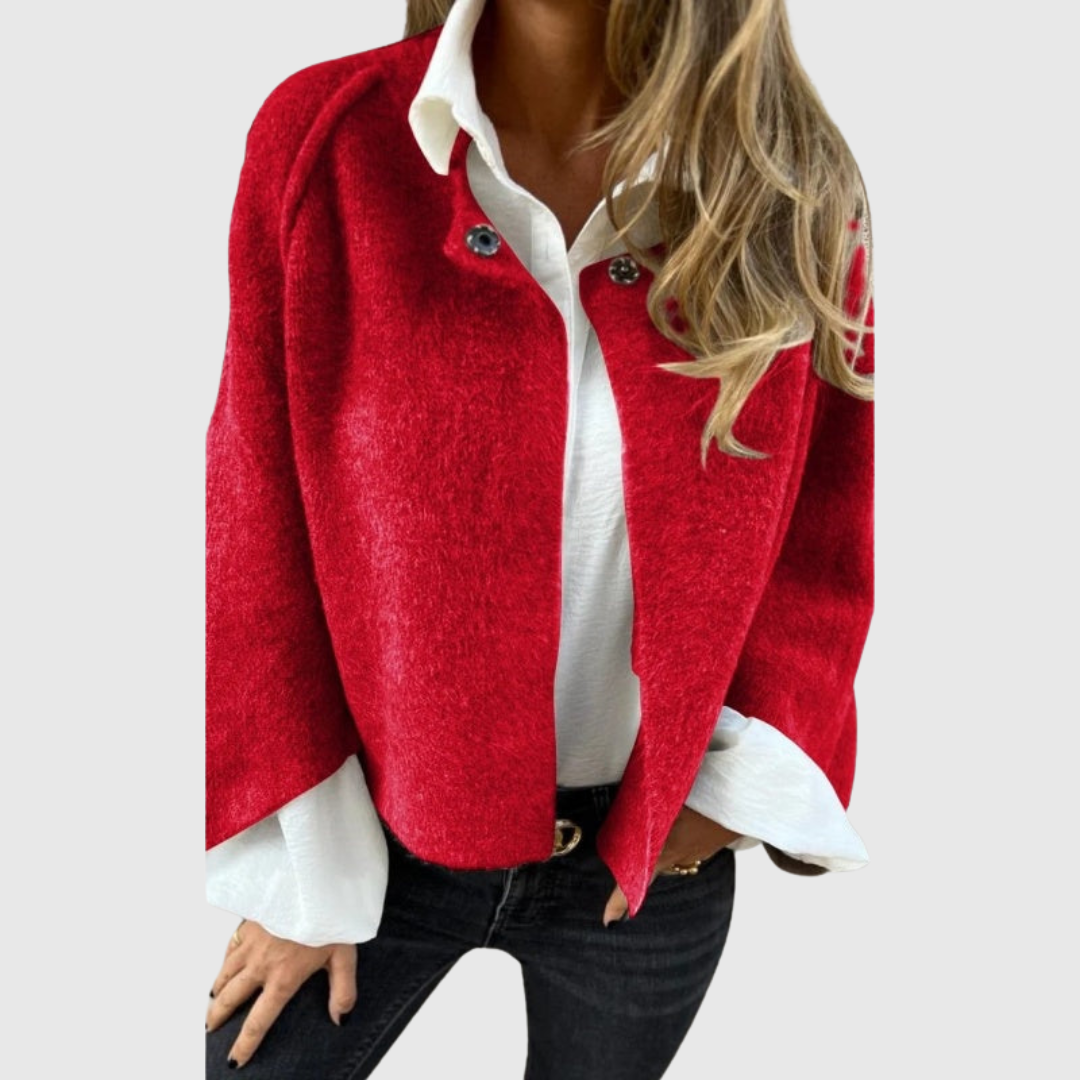 Elise | Short coat with elegant flared sleeves