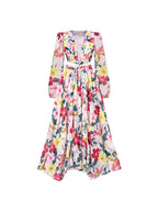 3D Floral Cutout Swimsuit One Piece Set