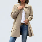 Corinne | Classic Button-Down Oversized Coat