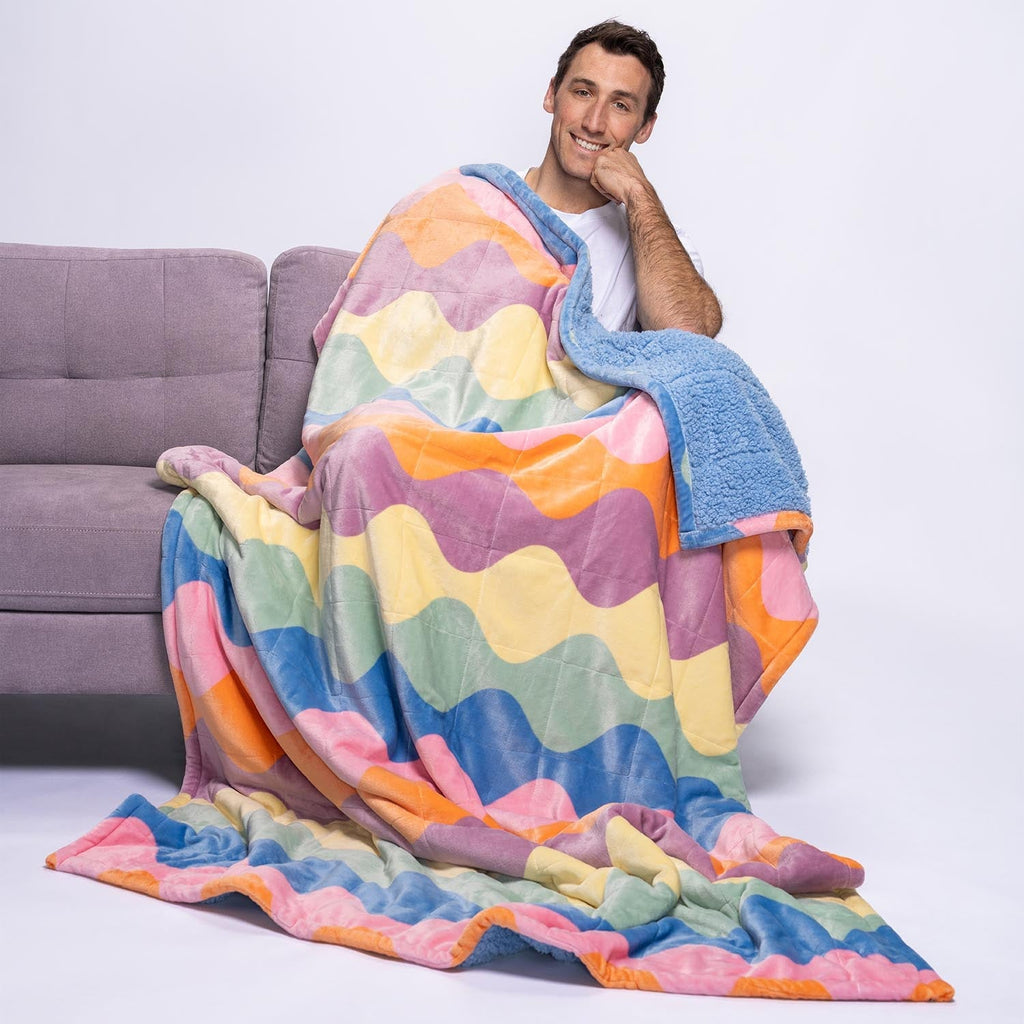 Pastel Wave Blanket