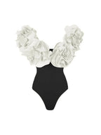 Strapless Solid Color Luxe One-Piece