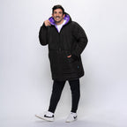 Black/Lilac Checker Print