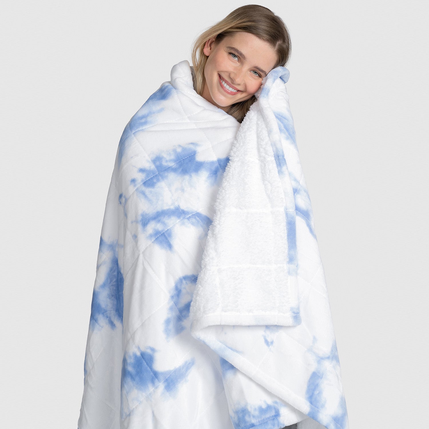 Blue Tie-Dye Blanket