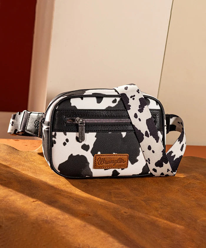 Wrangler Cow Print Belt Bag
