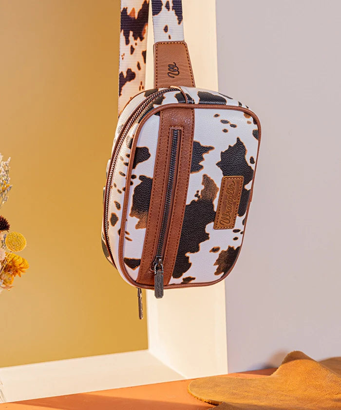 Wrangler Cow Print Belt Bag