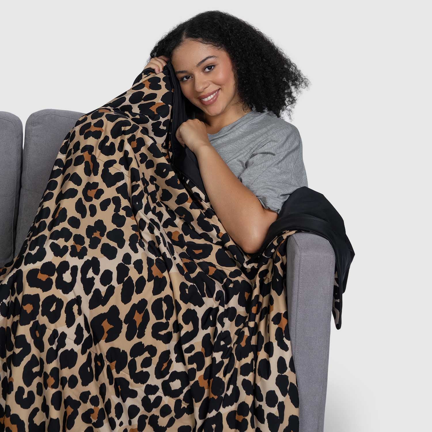 Leopard Print Cooling Blanket