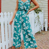 Perfect Floral Sleeveless Wide-Leg Jumpsuit
