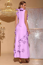 Ethel Flower Embellished Sleeveless Maxi Dress