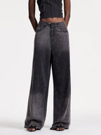 Black Rhinestone Jeans