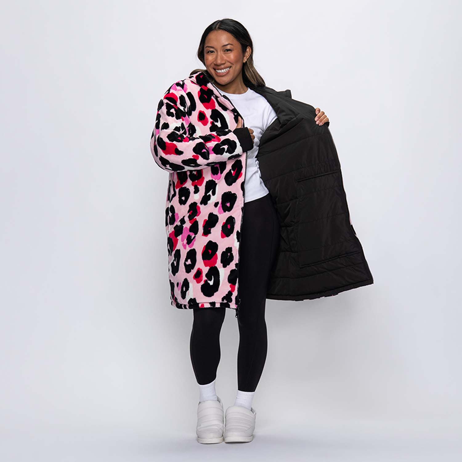 Black/Pink Leopard Print