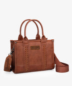 Wrangler Cow Print Crossbody Tote Bag