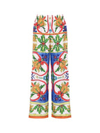 One Shoulder Enamel Print Swimsuit Set