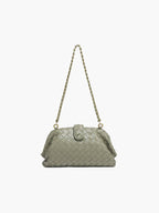 Tessa woven clutch