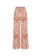 One Shoulder Ethnic Print One Piece Swimsuit