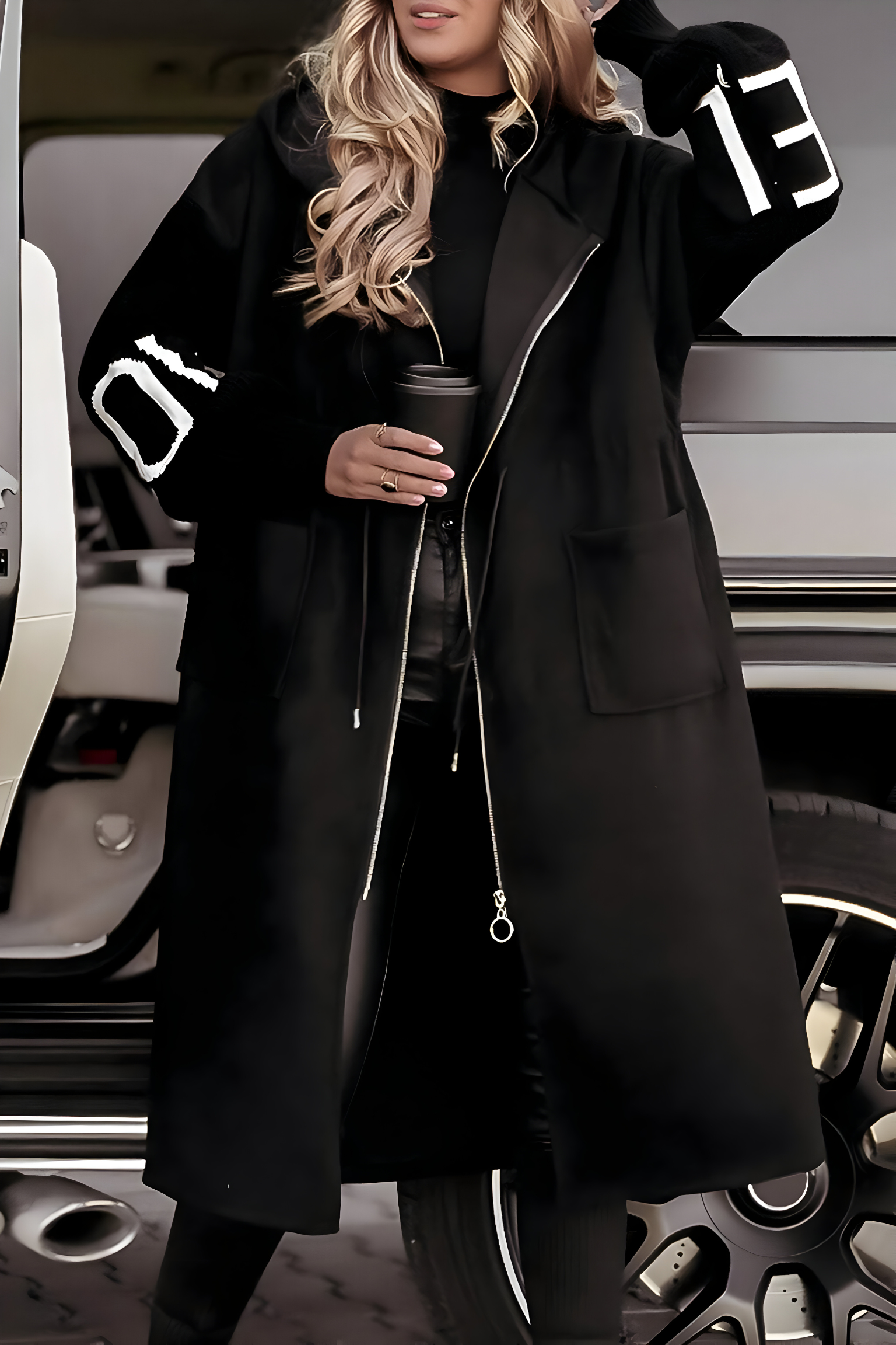 Rosana | Elegant Hooded Coatigan