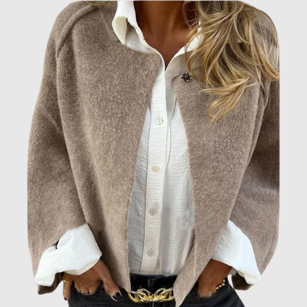 Elise | Short coat with elegant flared sleeves