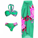 Halter Printed Sexy Bikini Set