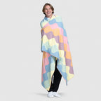 Lilac Pastel Wave Cooling Blanket