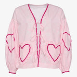 Organic Cotton Top - Pink Checks