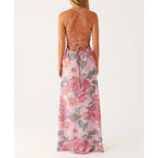 IslaBloom™ Cross-Tie Maxi Dress