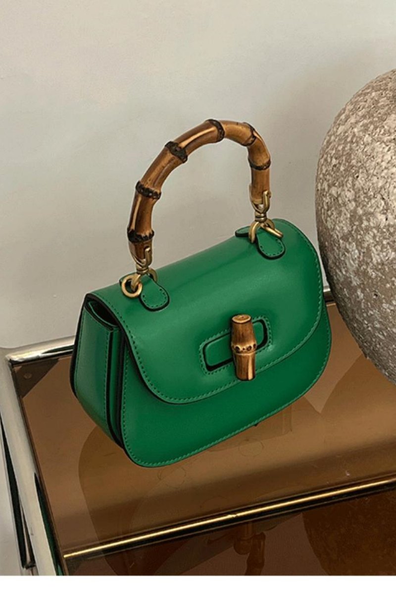 Bolsa de selim com alça de bambu Riva