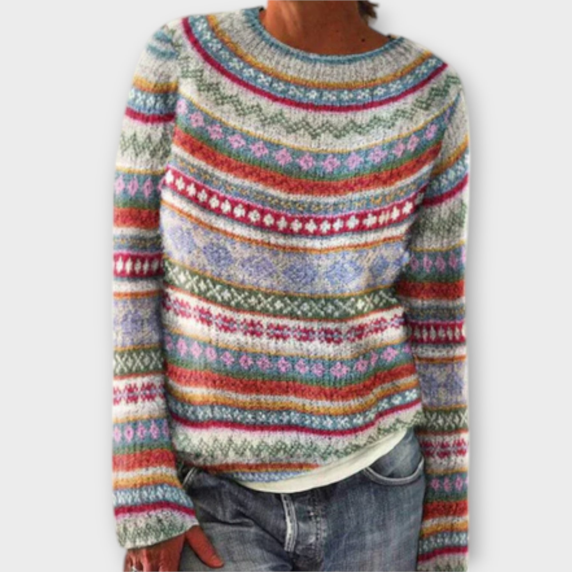 Vintage knitted sweater for women