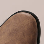 Sloane Luxe Slouch Boots – Buckle-Accented Mid-Calf Flat Boots