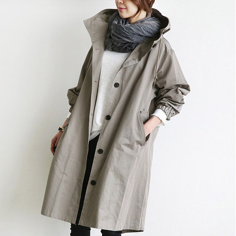 Phoebe | Hooded Trench Coat