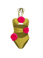 Floral Decor One-Piece Swimsuit