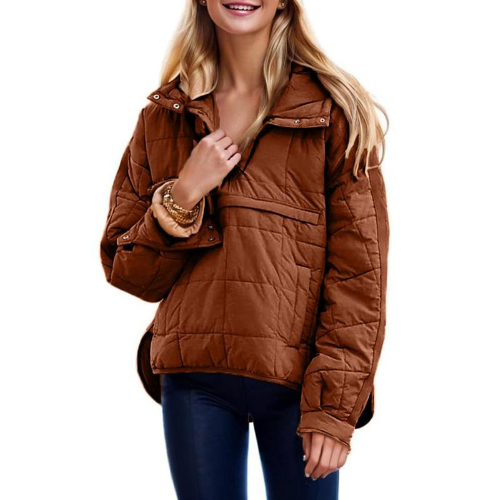 Joy | Oversized Hooded Pullover Hooded Jacket