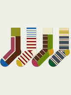 Colorful Striped Cotton Socks