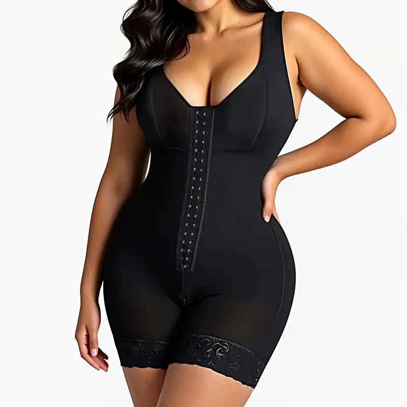 FAJAS SHAPEWEAR FOR WOMEN TUMMY CONTROL POST SURGERY FULL BODY SHAPER BUTT LIFTER WITH ZIPPER CROTCH