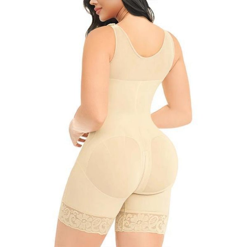 FAJAS SHAPEWEAR FOR WOMEN TUMMY CONTROL POST SURGERY FULL BODY SHAPER BUTT LIFTER WITH ZIPPER CROTCH