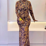 Retro High-End Maxi Dress