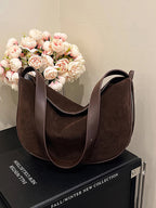 Lily Faux Suede Bag