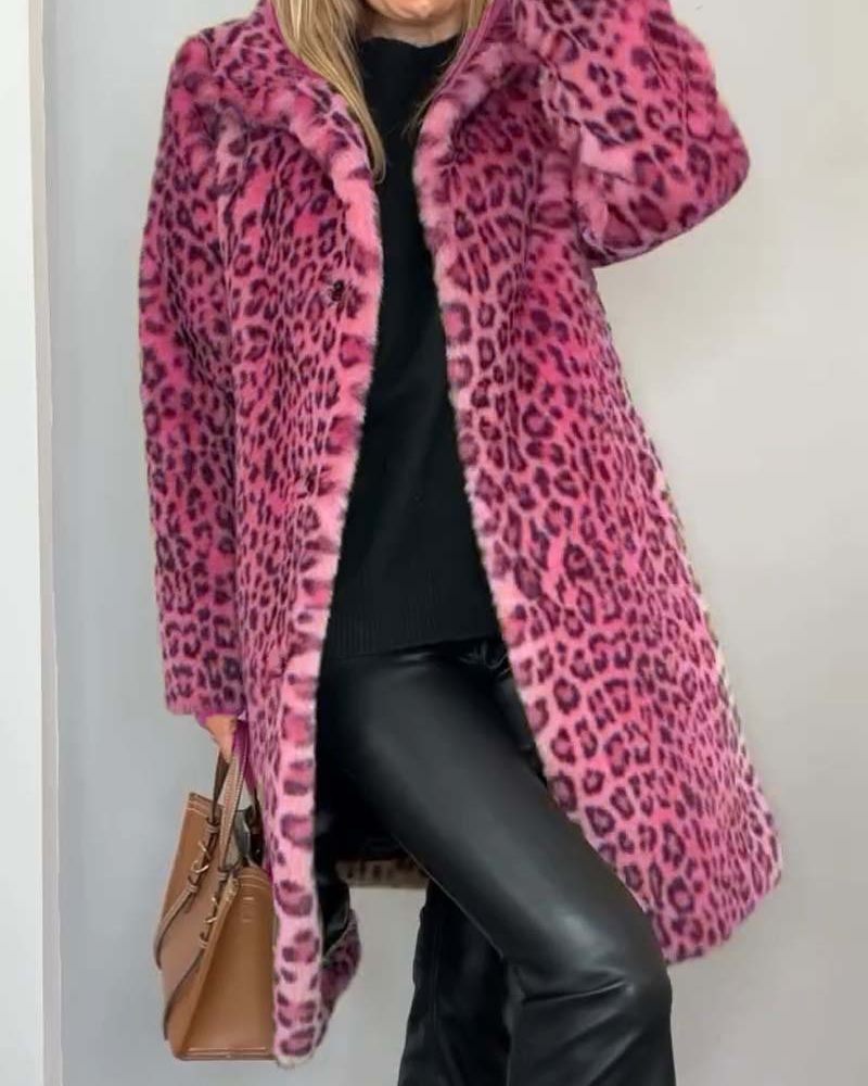 Leia | Leopard Long Jacket