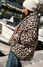 Leopard Print Quilted Jacket