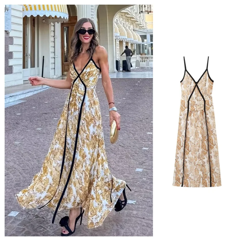 Starlit Muse™ –  V-Neck Dress