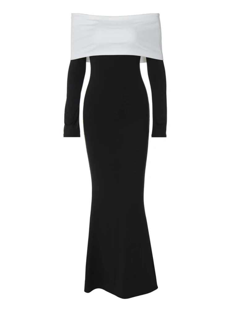 Aeris Off-Shoulder Maxi Dress – Soft Allure in Every Curve