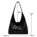 Ava™ Distressed Leather Bag – Spacious Elegance with Everyday Functionality